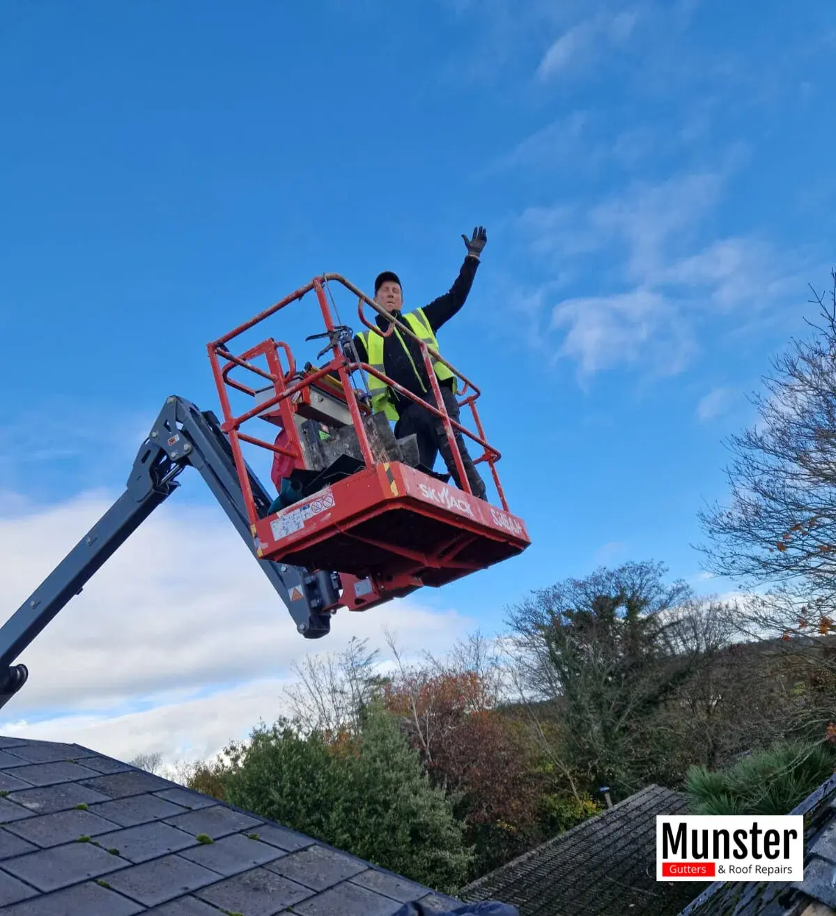 Commercial roofing Cork — Cork roofers at work